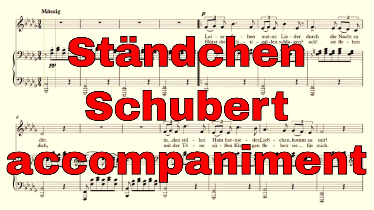 Ständchen - Schubert - accompaniment Bb minor - Ständchen accompaniment