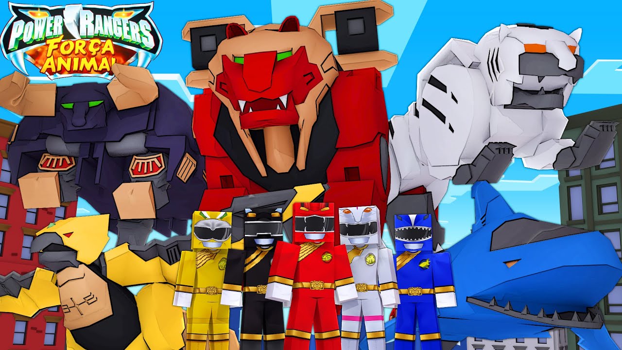 Minecraft: OS ZORDS CHEGARAM - POWER RANGERS FORÇA ANIMAL Ep.04 ‹‹ P3DRU ››