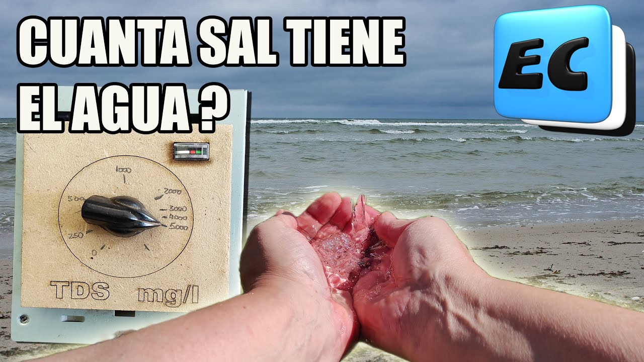 Medidor de salinidad del agua  (TDS) Como se hace el aparato para medir #aguasalada #agua #tds