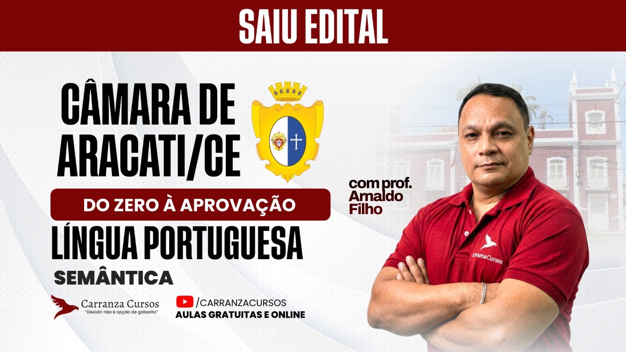 Concurso Câmara de Aracati-CE: Língua Portuguesa – Semântica para Prova