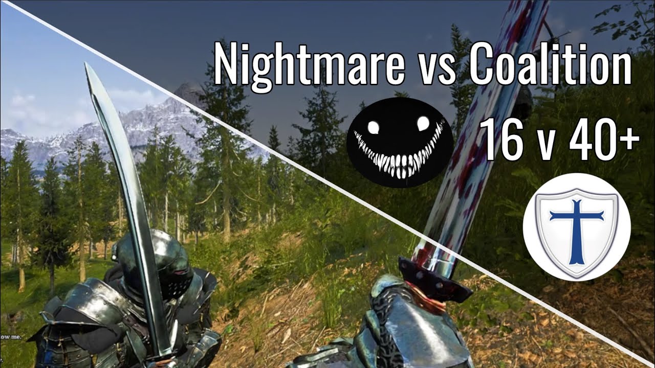 Nightmare vs Coalition 16 vs 40+ full fight with combat calls.