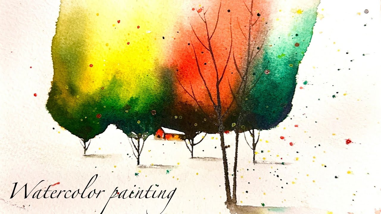 Easy Watercolor Landscape for Beginners | Simple Painting Tutorial