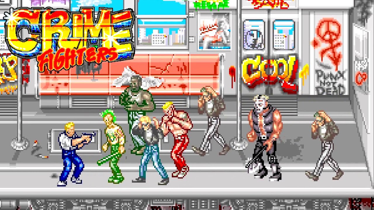 CRIME FIGHTERS - JASON Boss Fight (No Hit) - ARCADE