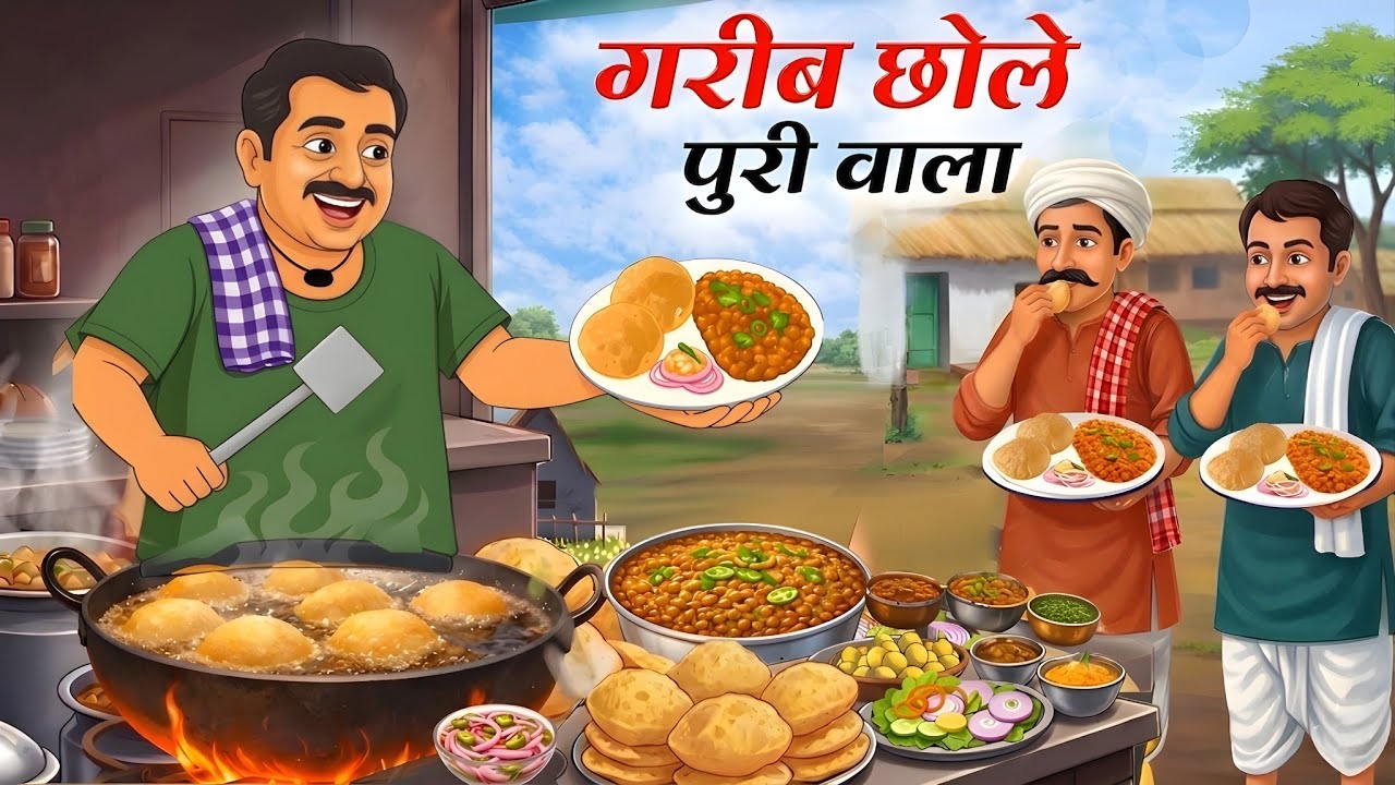 गरीब छोले भटुरे वाला बना करोडपती | Cartoon Story | Hindikahani | Hindi kahaniya #Kathaverse