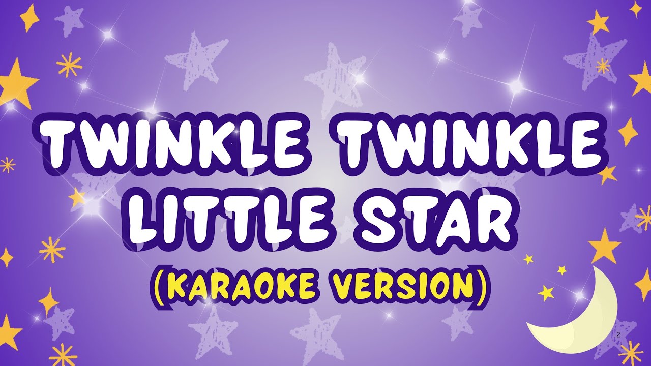 Twinkle Twinkle Little Star Karaoke Version | Minus one with Lyrics for kids | Sing along for kids