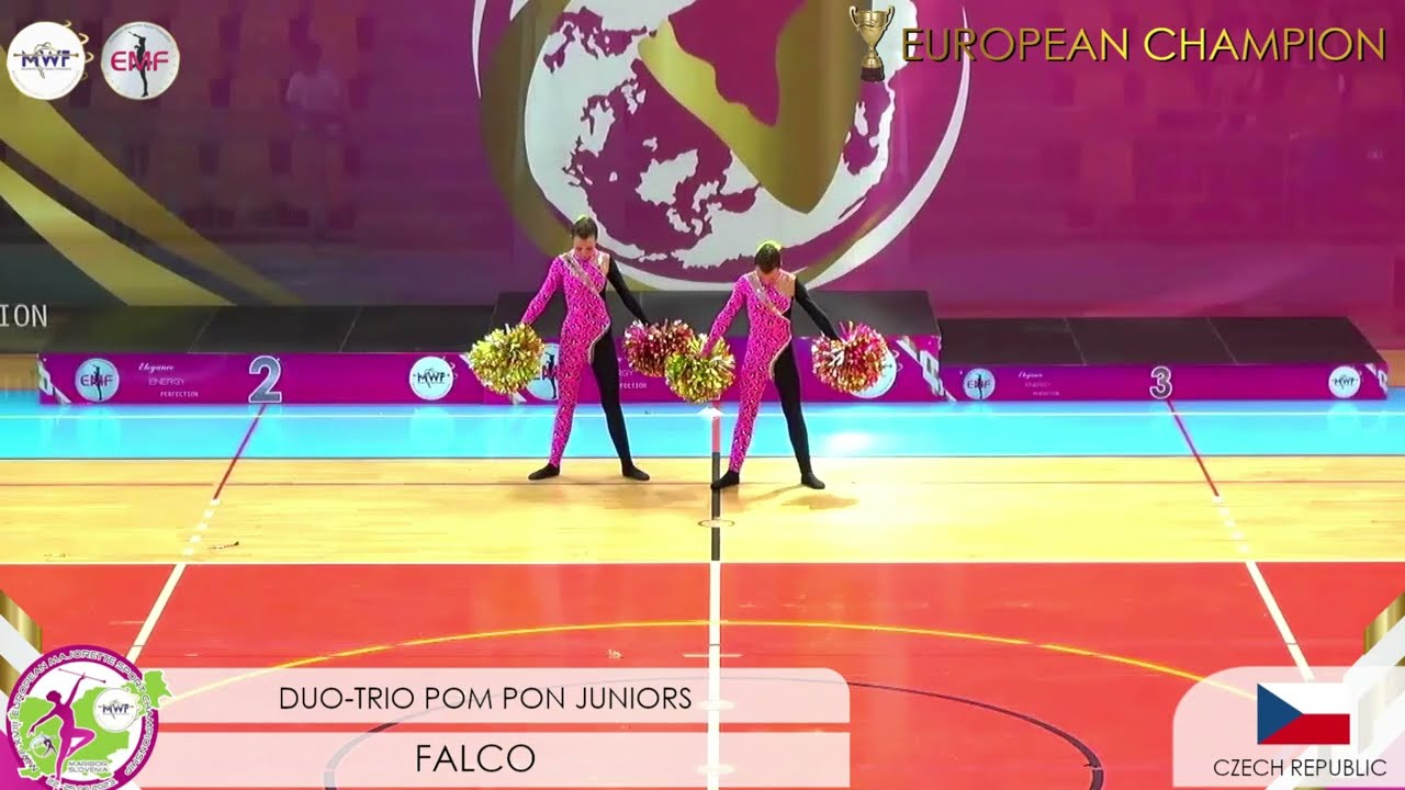 MWF/ 🏆 EUROPEAN CHAMPION 2023. 🏆DUO-TRIO POM PON JUNIORS/ FALCO - CZ