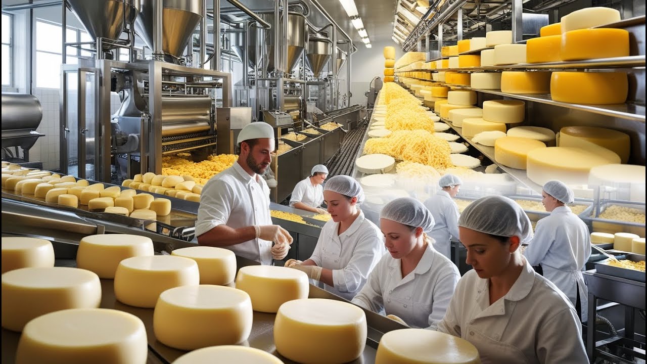 HOW CHEESE IS MADE IN THE FACTORY PROCESS