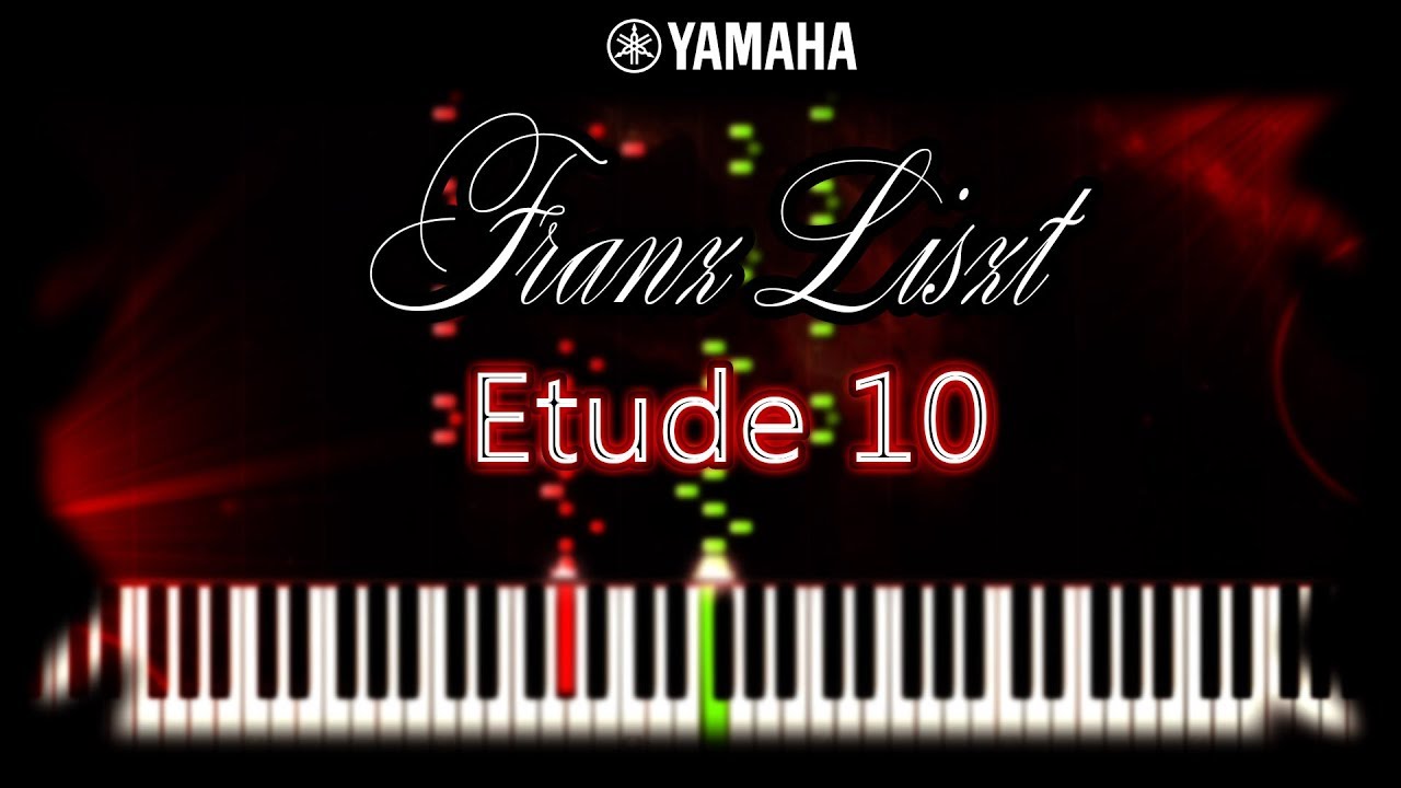 Liszt - Etude 10 in F Minor - S. 136 - Study in twelve exercises-Tutorial,  &Eacute;tude en douze exercice