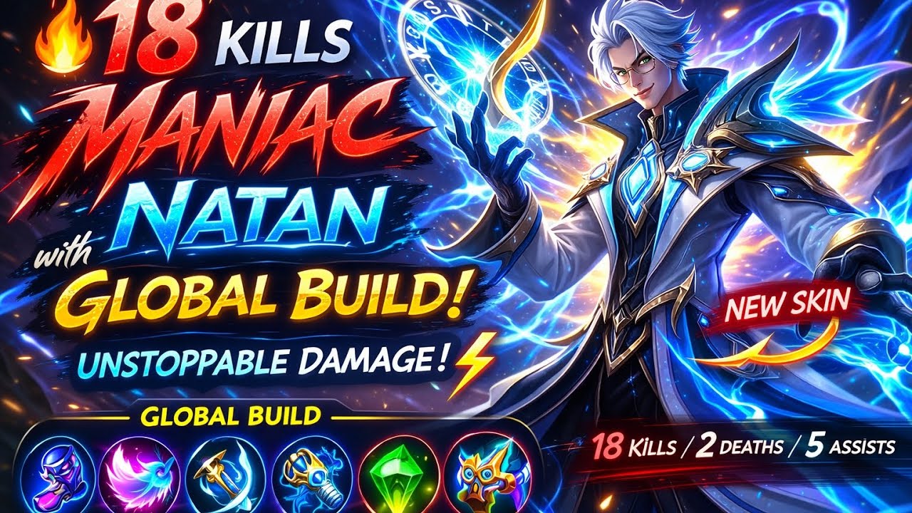 🔥 18 KILLS MANIAC Natan with GLOBAL BUILD! Unstoppable Damage! ⚡