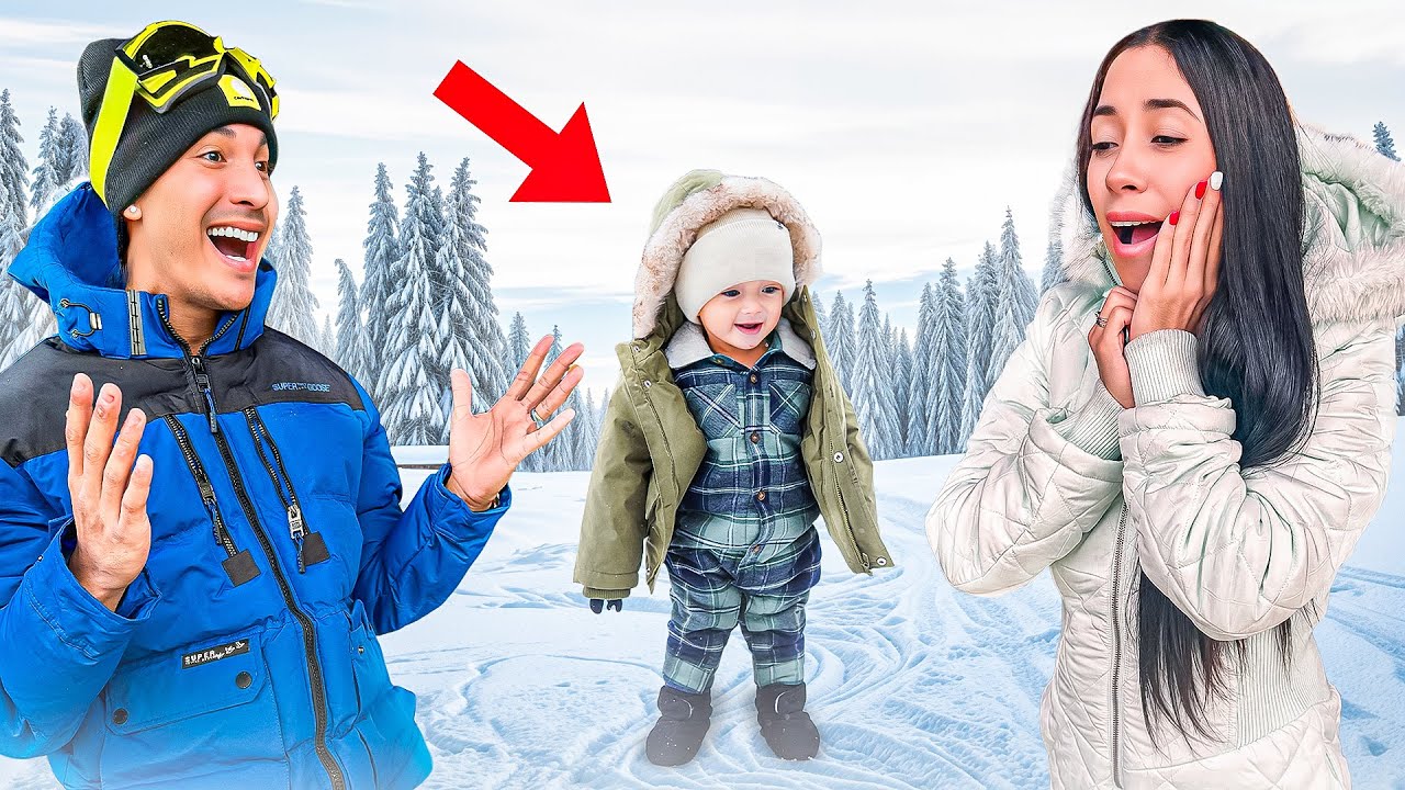 PRIMERA VEZ DE NUESTRO BEBE EN LA NIEVE ❄️😍 | MIRA SU REACCION😳