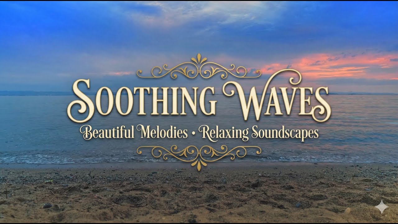 SOOTHING WAVES: Deep Sleep Music & Gentle Ocean Sounds | Relaxing Soundscape for Meditation, Study