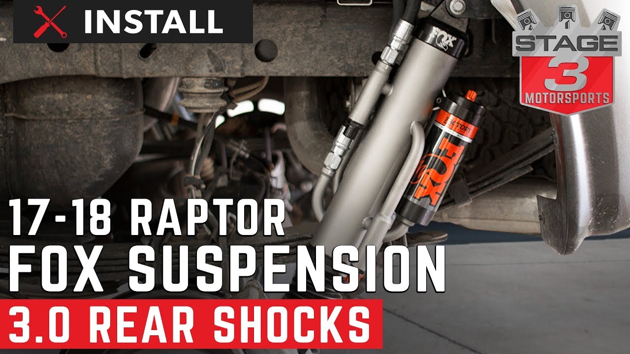 2017-2018 Raptor Fox Factory Series 3.0 Remote Reservoir Rear Shocks Install