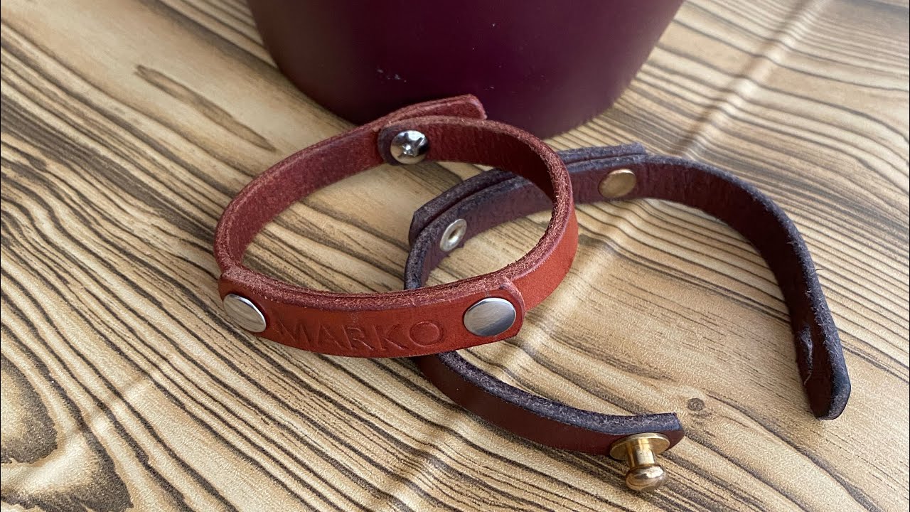 ESTO puedes hacer con cuero reciclado.Una pulsera de LUJO !!! con tus propias manos
