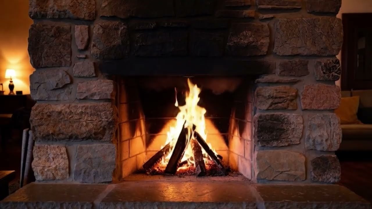 Indoor Refuge – Ep 1 | Fireplace in a Darkened Living Room (6 Hours)