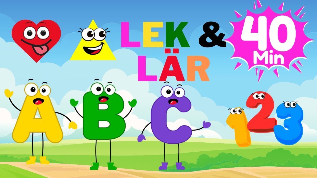 Lär dig ABC, Siffror Och Färger, Ord & Språkutvecklande – Pedagogisk Lärande För Små Barn!
