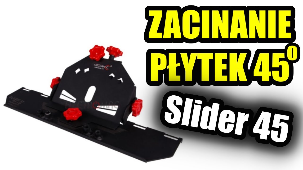 🟢 ZACINANIE PŁYTEK 45 STOPNI NA SUCHO | PRZYSTAWKA SLIDER 45| TEST