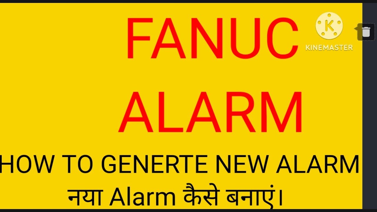 How to make new alarm in Fanuc cnc machine.