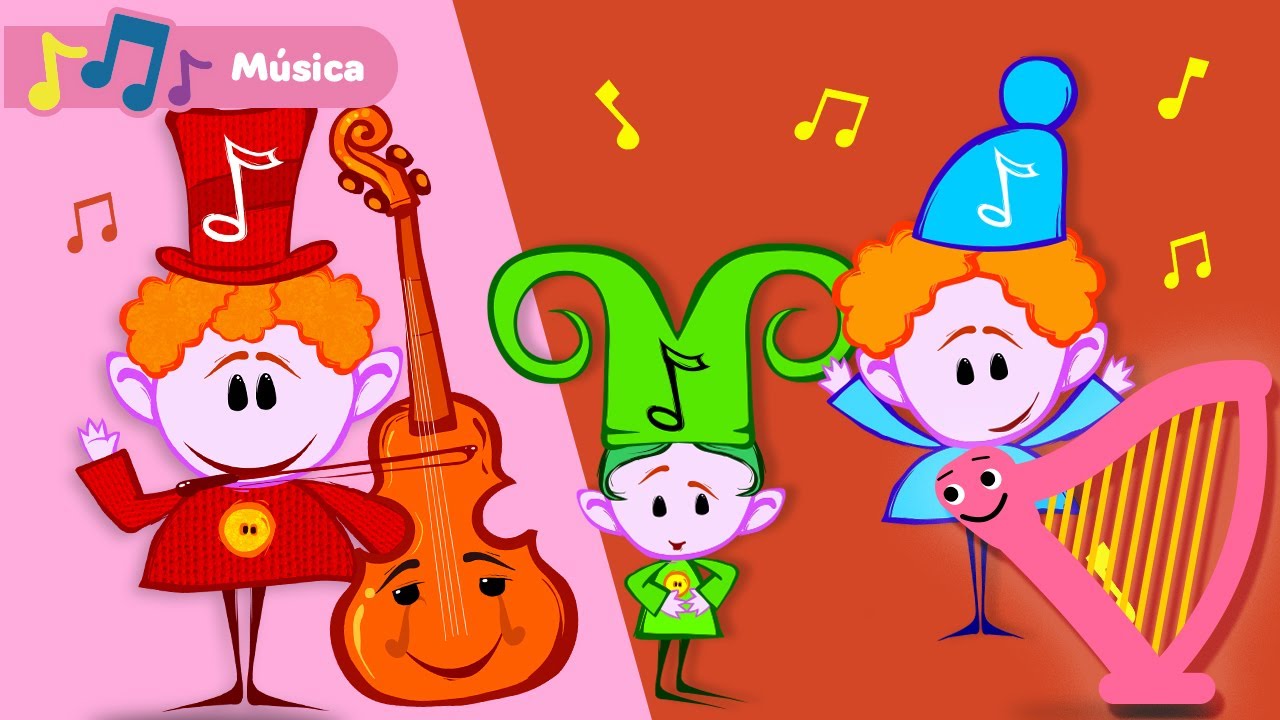 Aprenda Instrumentos Musicales para Niños | Video Educativo | Primeira Universidade