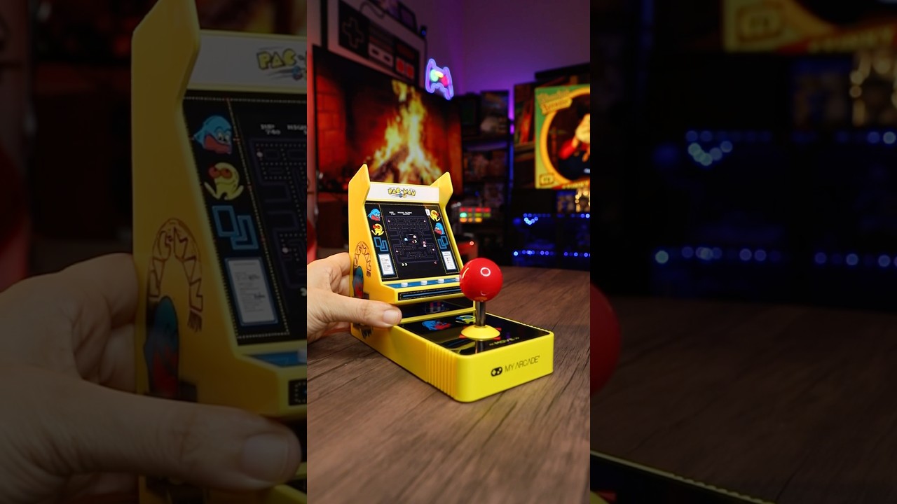 New! My Arcade PAC-MAN Joystick Player!🤩🕹️🟡 #retrogaming