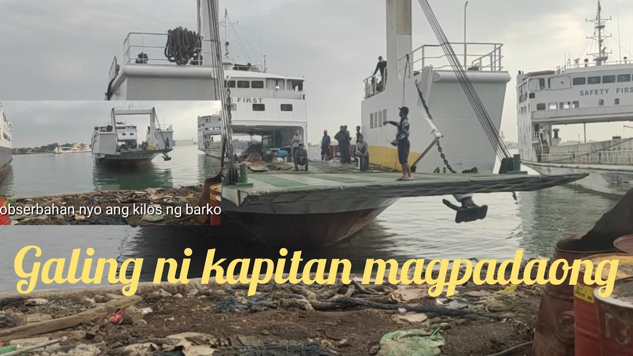 Ang galing ni kapitan mgdrifting ng barko para mkadaong ng maayos/seatrial of Lite ferry 29