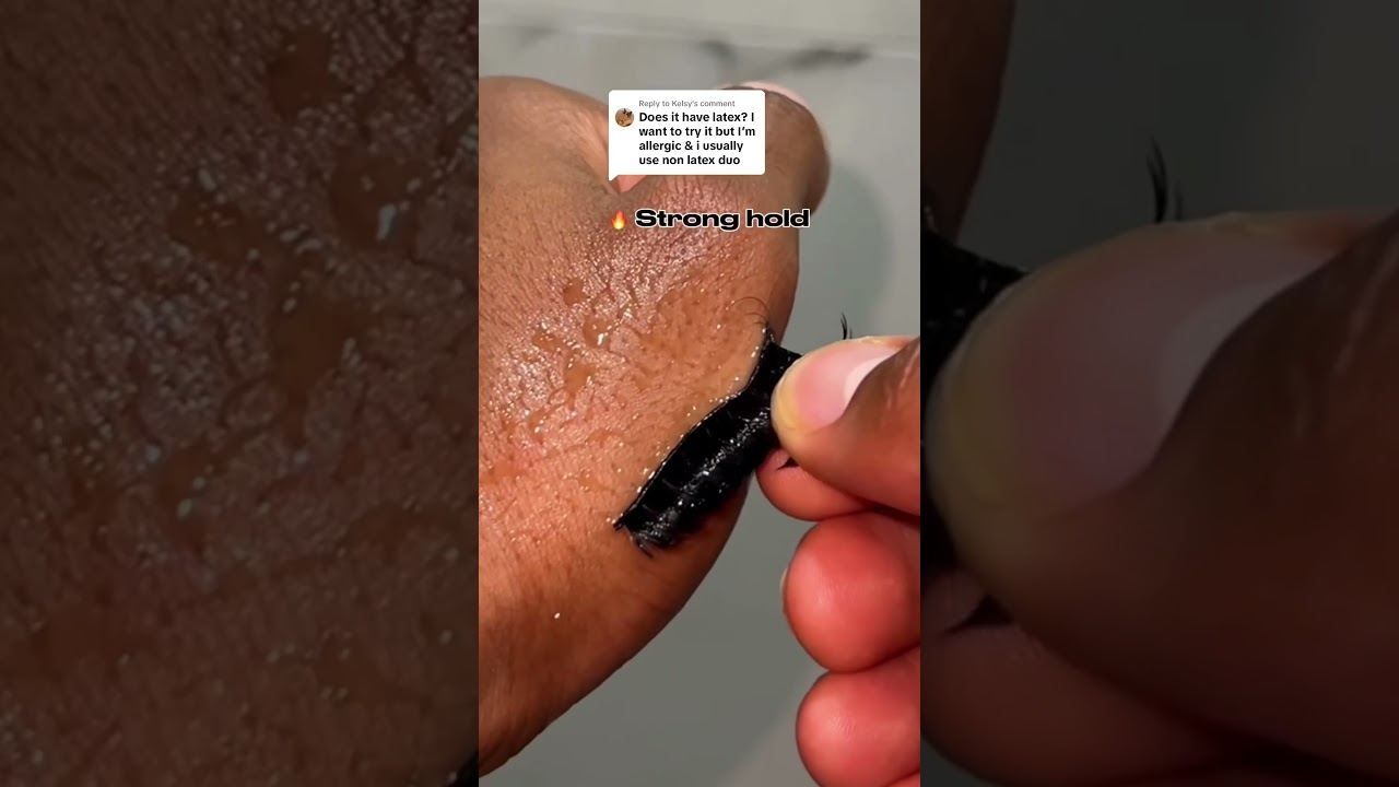 Best Strip Lash Glue - latex free #volashes #lashhacks #lashglue #lashextensions #lashesfordays