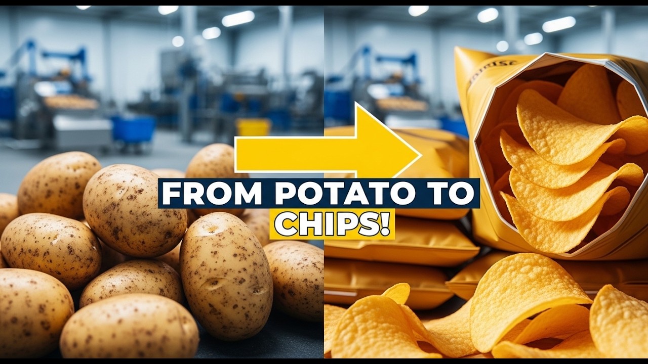 Inside a Modern Potato Chips Factory 😲 | The Full Process Behind Every Crunch