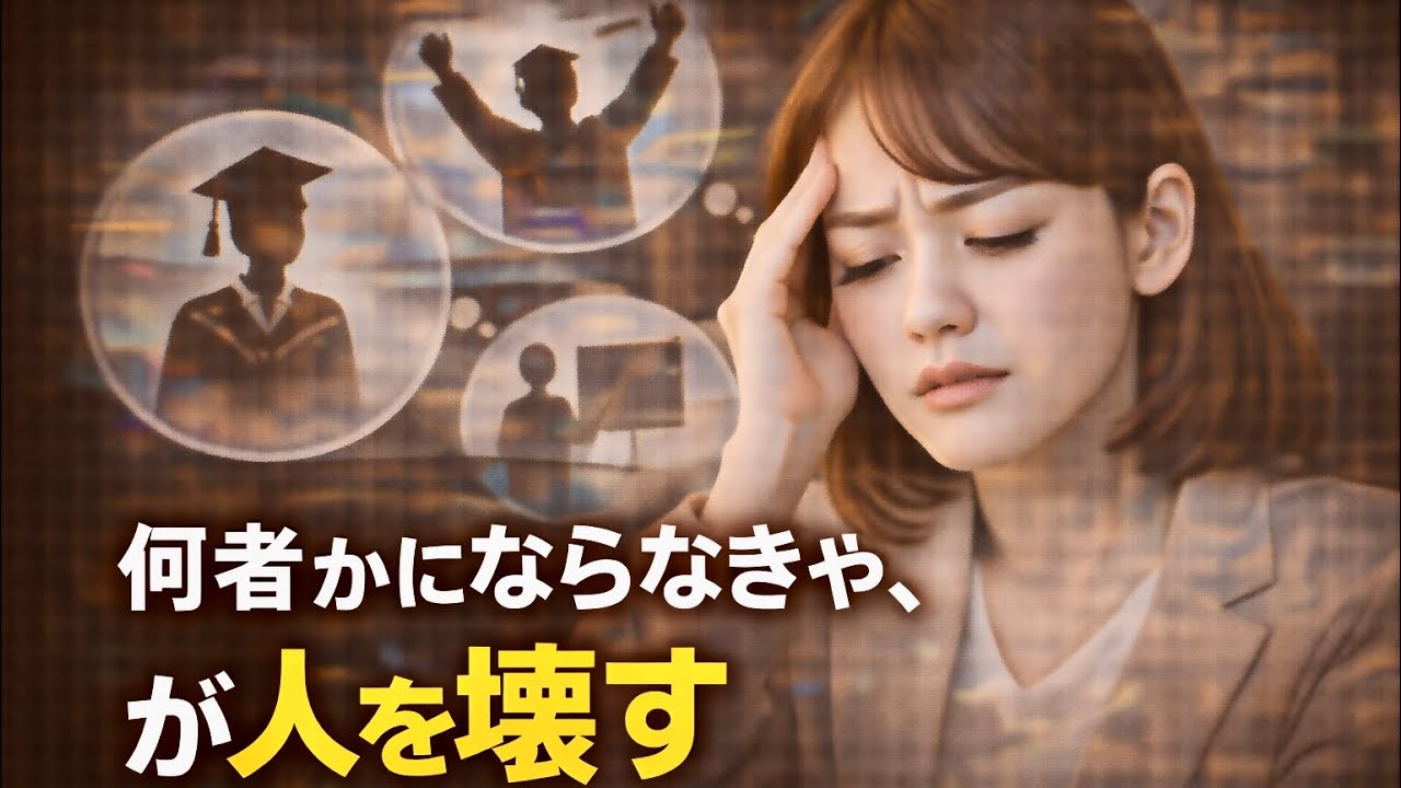 【脳科学】「何者かにならなきゃ」が人生を壊す理由｜自己実現が人を不幸にする脳の罠