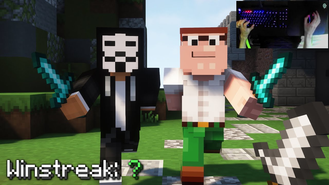 Bedwars Winstreak Grinding With Handcam