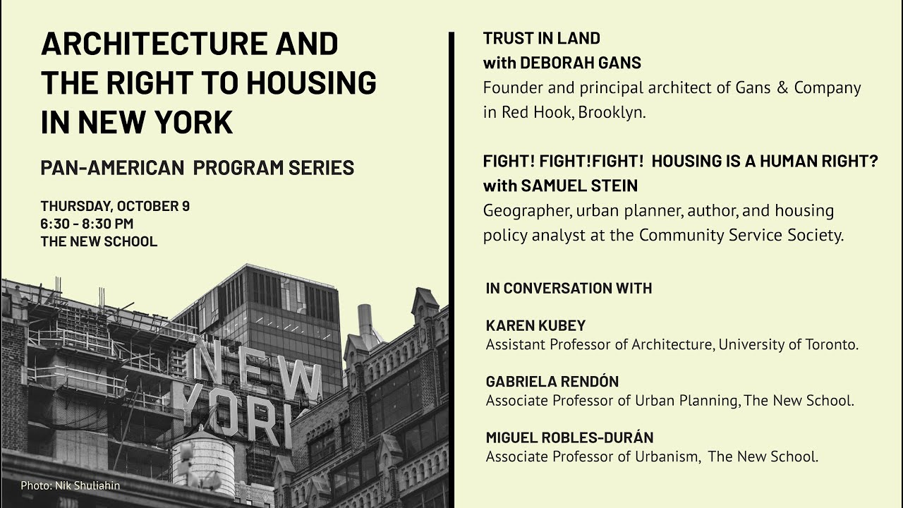 Architecture and the Right to Housing in NYC
