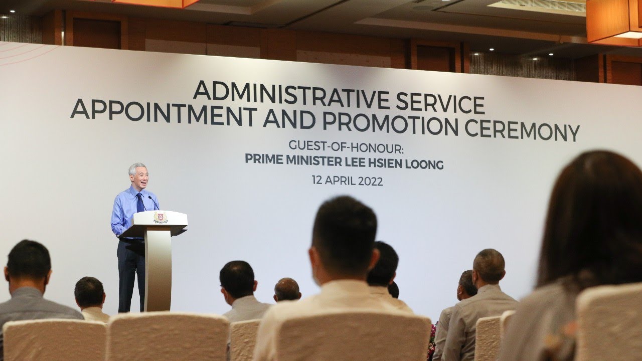 PM Lee Hsien Loong at the Administrative Service Appointment & Promotion Ceremony 2022