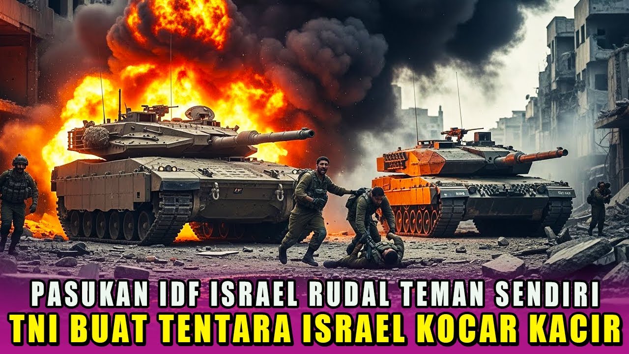 PANIK‼️PASUKAN IDF ISRAEL RUDAL TEMAN SENDIRI, TNI BUAT TENTARA ISRAEL KOCAR KACIR