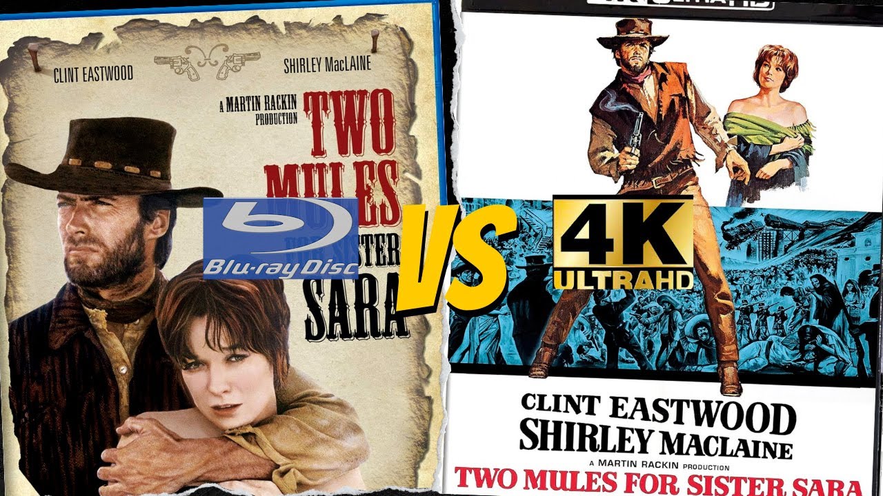 Two Mules For Sister Sara (1970) 4K Ultra Hd VS Bluray COMPARISON SIDE BY SIDE@kinolorber