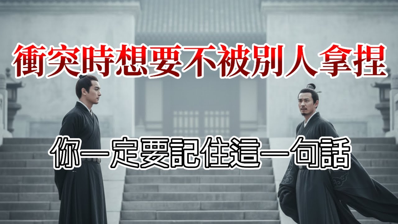 衝突時想要不被別人拿捏，你一定要記住這一句話 