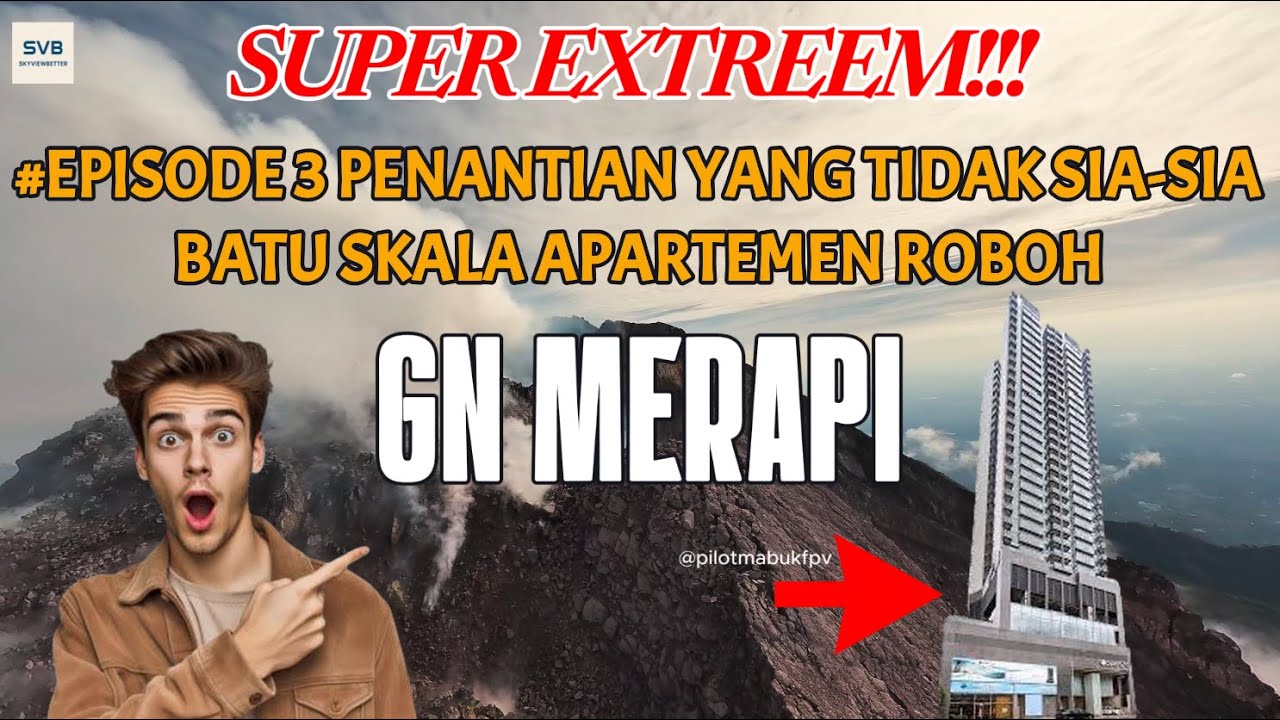 SUPER EXTREEM !!! 🔥DETIK-DETIK RUNTUHNYA KUBAH LAVA SKALA APARTEMEN -EPISODE 3 GUGURAN LAVA MASIV