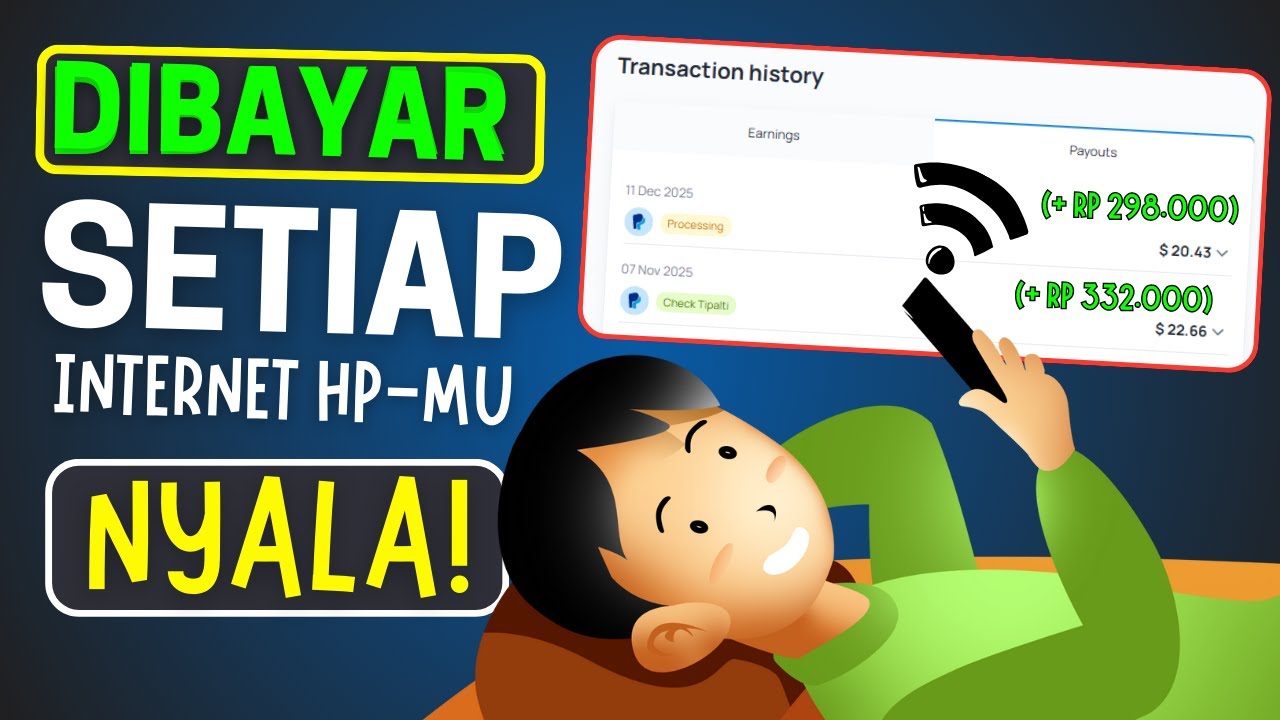 TANPA KERJA!! MODAL KONEKSI INTERNET, DIBAYAR $$$ DOLLAR | WEBSITE PENGHASILAN UANG (2026)