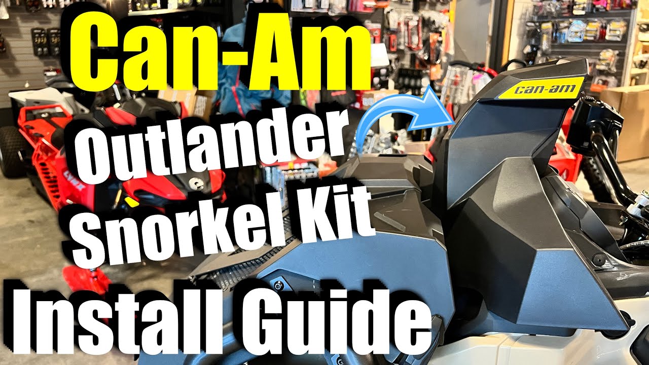 Комплект для шноркеля Can-Am Outlander! Пошаговое руководство по установке / Can-Am Outlander 859...