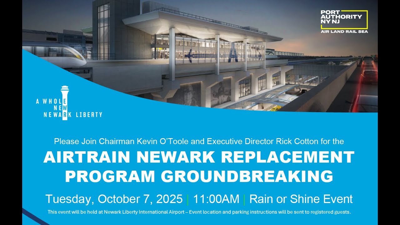 AirTrain Newark Replacement Program Groundbreaking
