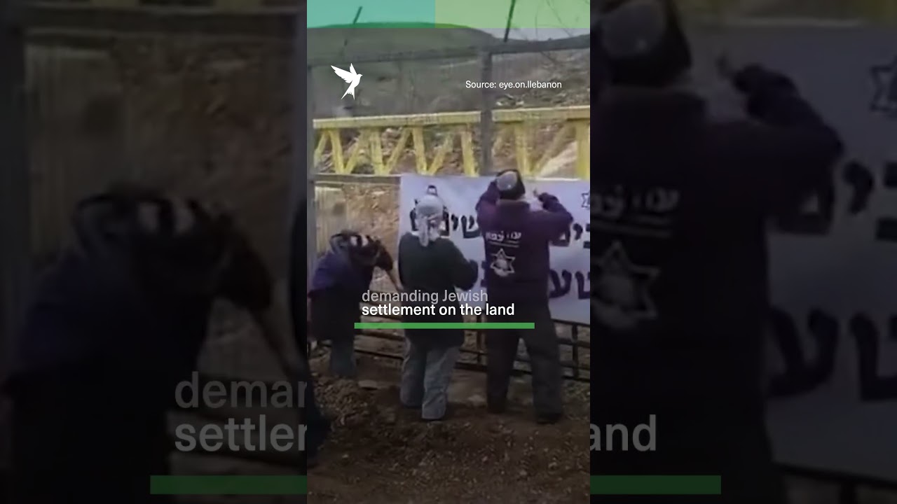 Israelis cross the border into Lebanon, demanding Jewish settlement on the land