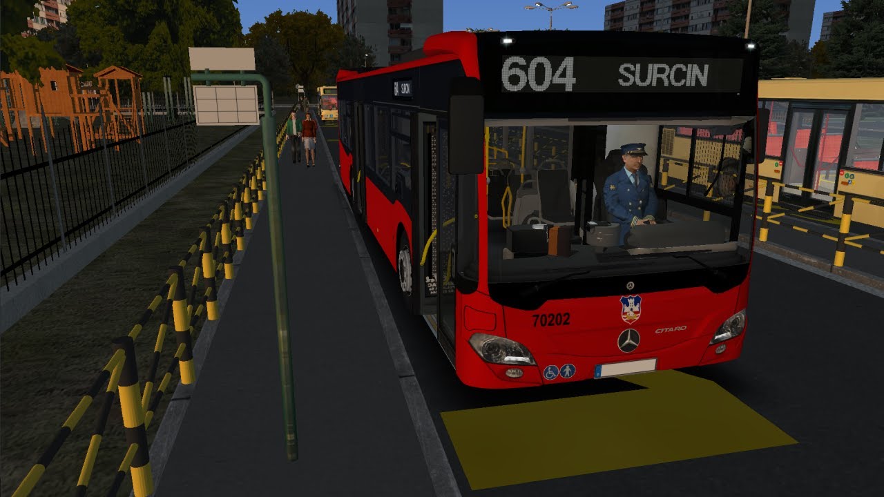 Omsi 2 Linija 604 Opština Surčin fiktive (Petrovčić - Surčin) Mercedes Citaro C2