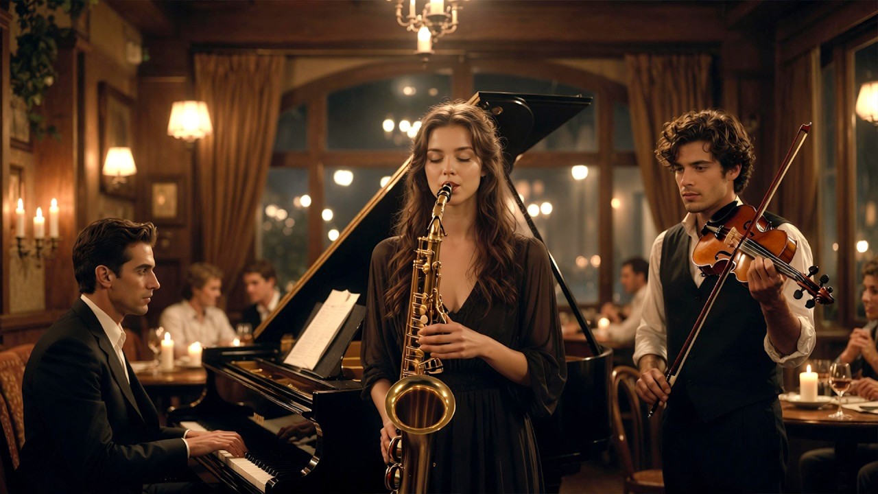 Romantic Love Music 🎷 Saxophone, Piano & Violin Relaxing Instrumental