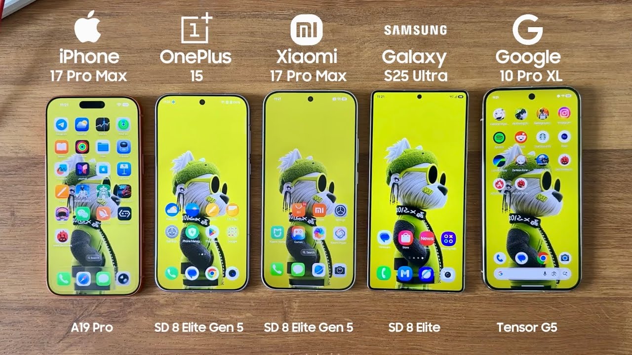iPhone 17 Pro vs ONEPLUS 15 / Xiaomi 17 Pro vs S25 Ultra vs Pixel 10 Pro - GPU Performance Test