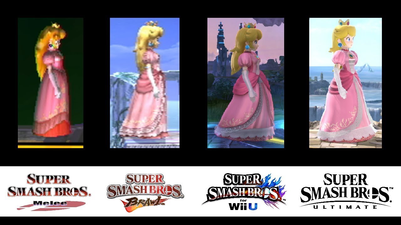 Evolution of Peach's Moveset in Super Smash Bros. (2001-2018)