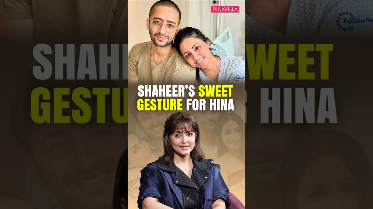 Shaheer Sheikh's SWEET Gesture For BALD Hina Khan🥺 | #shorts #breastcancer #tv #hinakhan