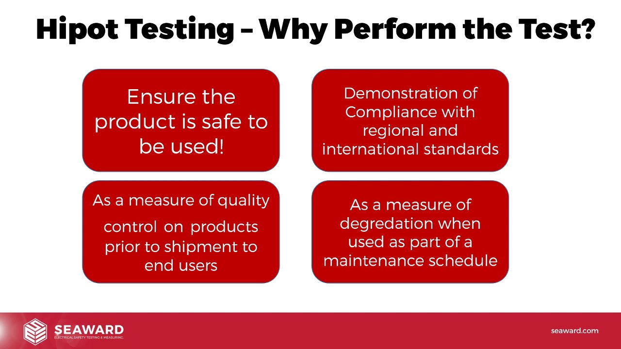 An Introduction to Hipot Testing Webinar - Seaward