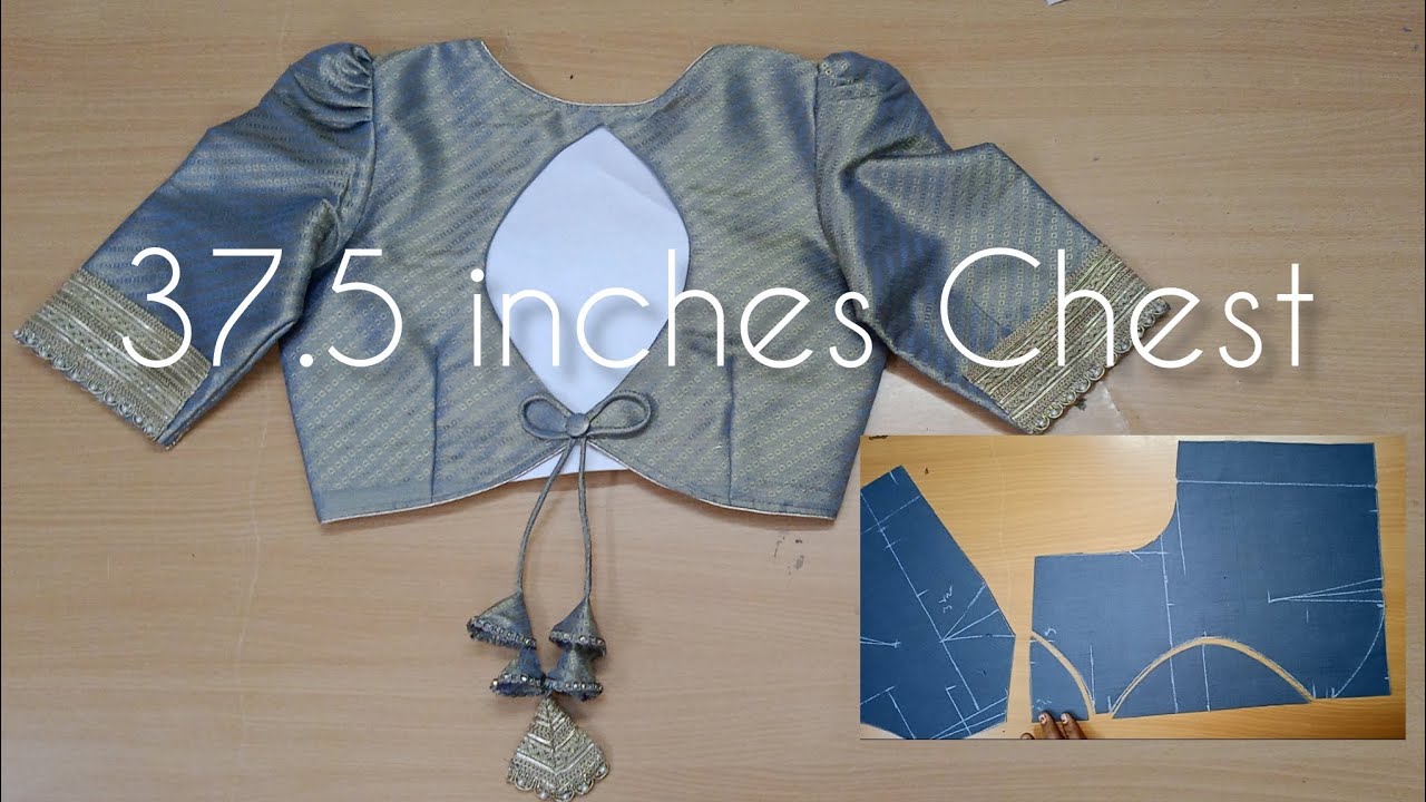 Trending leaf cut Blouse Cutting (boat neck With two in one Latkan) (PART 1) #vasuart 