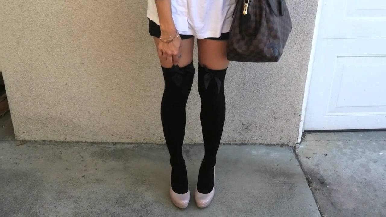 OOTD featuring Over the Knee Socks