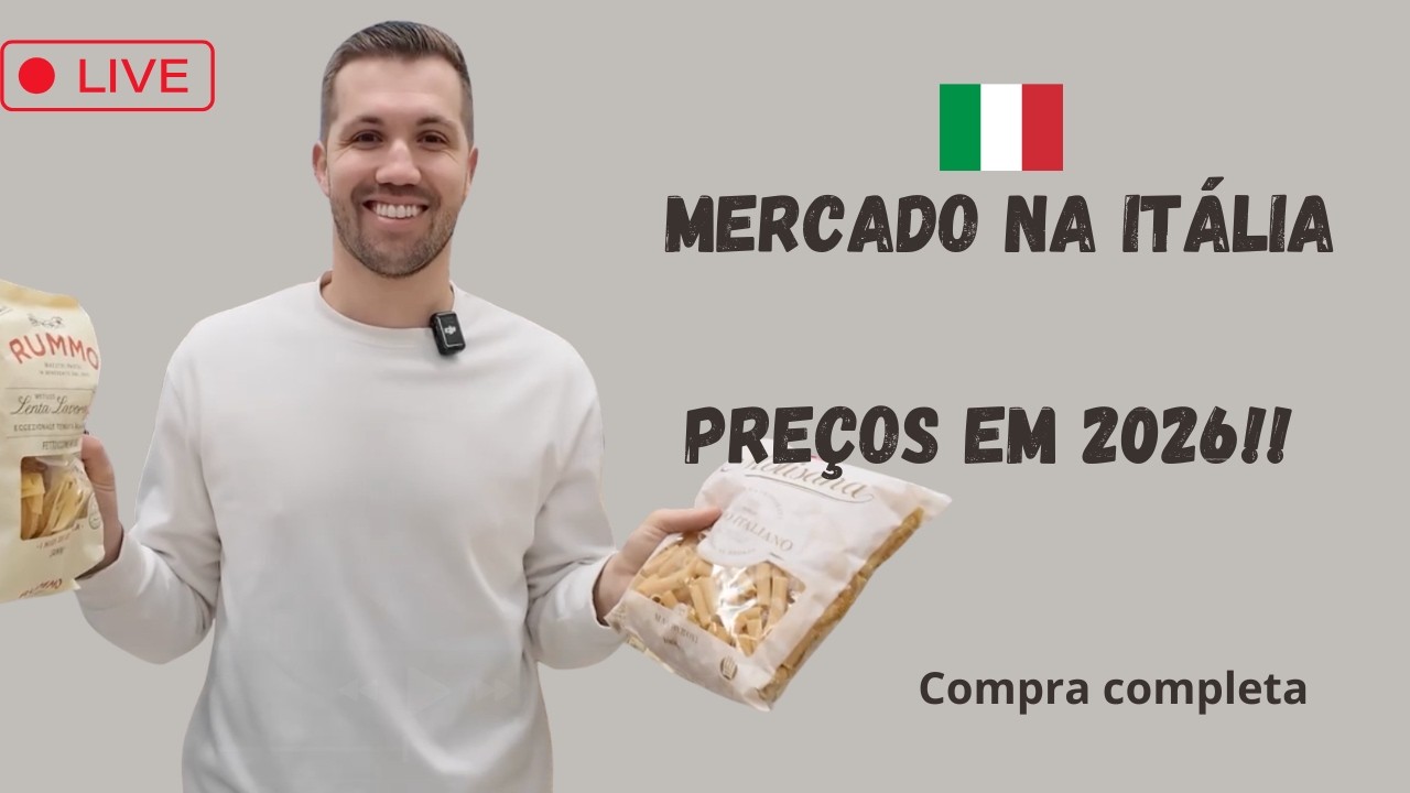 MERCADO COMPLETO! Quanto GASTAMOS na Itália pra fazer o rancho MENSAL?