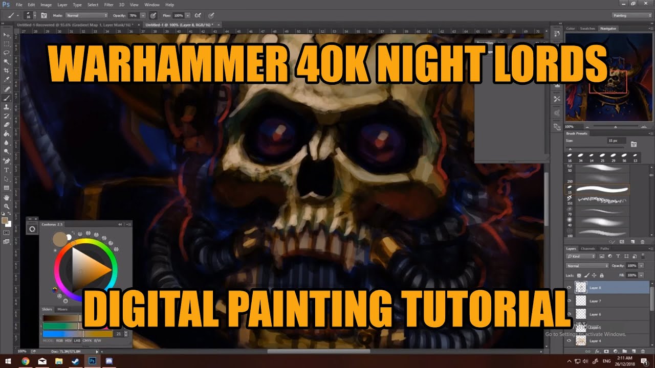 Warhammer 40k digital speedpaint tutorial