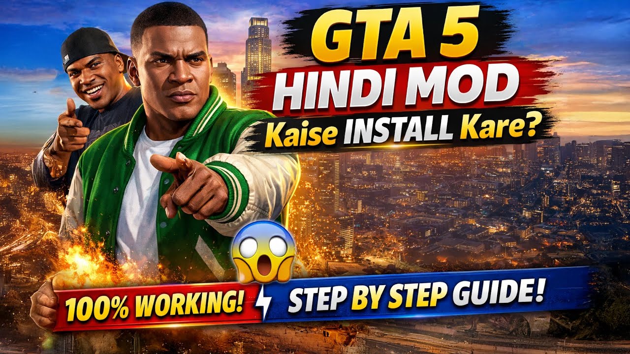 HOW TO INSTALL HINDI LANGUAGE MOD IN GTA 5