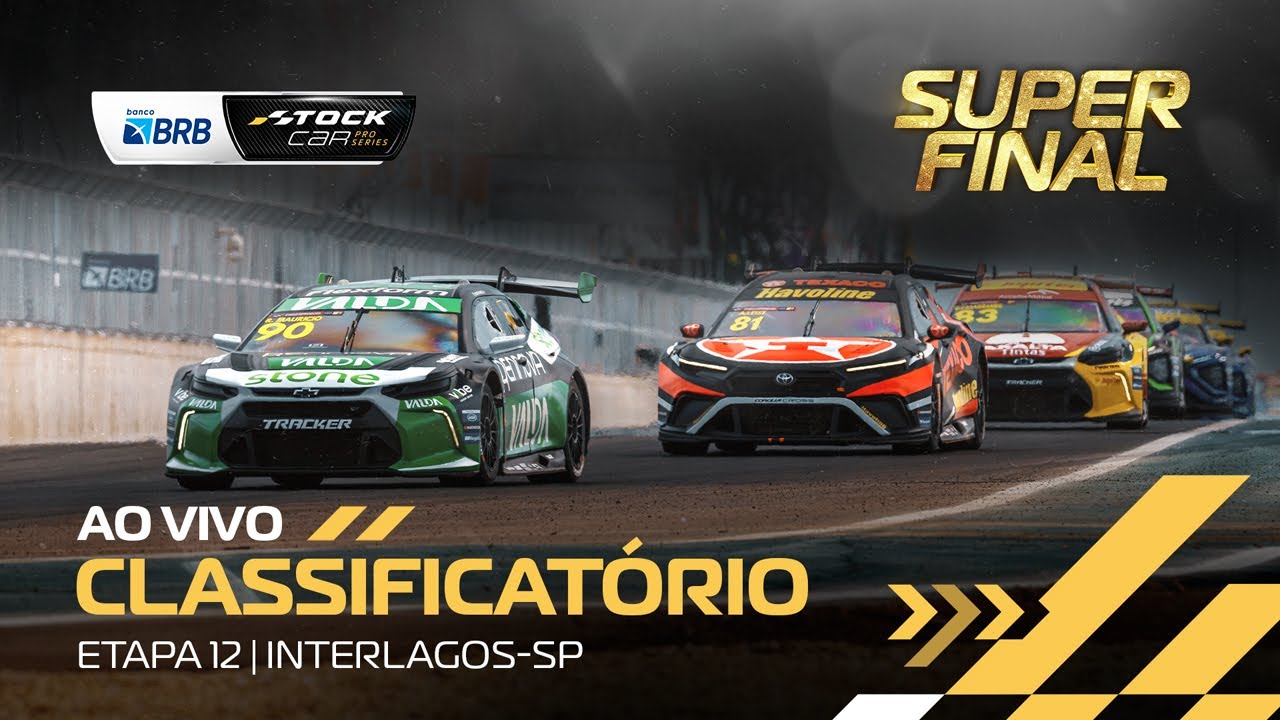 STOCK CAR BRB 2025 AO VIVO | 12ª ETAPA - SUPER FINAL - TREINO CLASSIFICATÓRIO | INTERLAGOS, SP